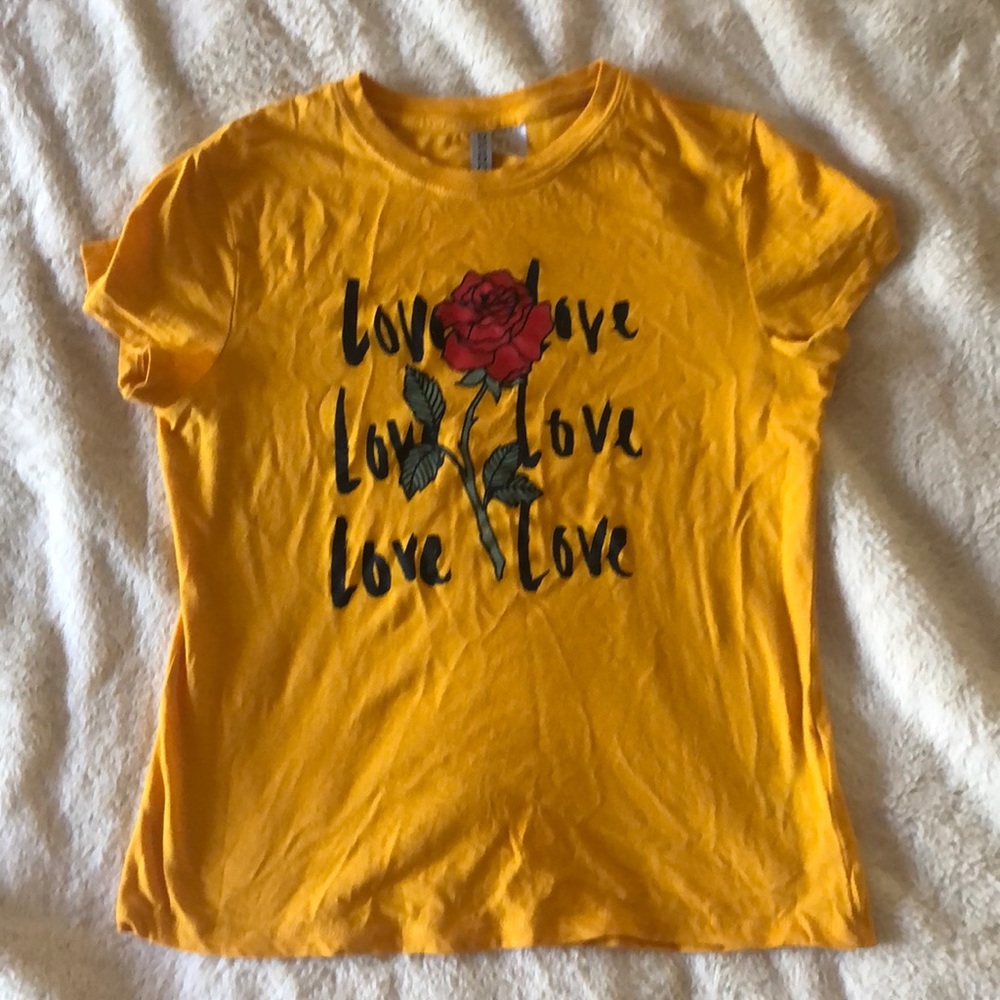 Yellow love T-shirt